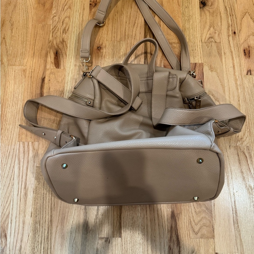 Luli Bebe latte brown diaper bag
